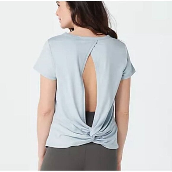 NEW Zuda Z-Cool Moisture Wicking Open Back Knotted White Top XXS - Picture 9 of 9